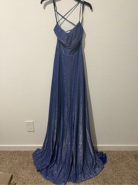 Coya collection Sparkle Royal Blue Strappy Evening Gown